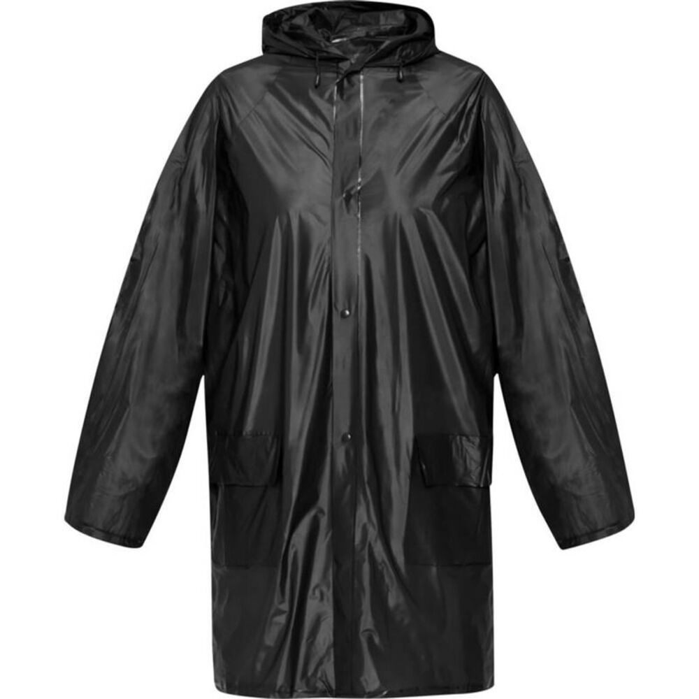 Unisex Adult Ada Raincoat / Solid Black